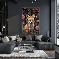 Fox in Floral Wonderland Poster Wall Art