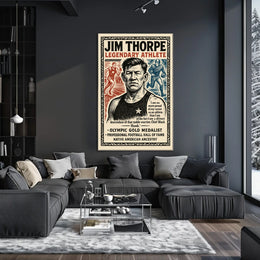 Jim Thorpe Legendary Athlete Poster