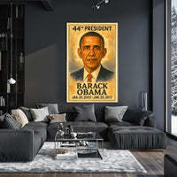 44th President Portrait in Historical or Presidential Poster