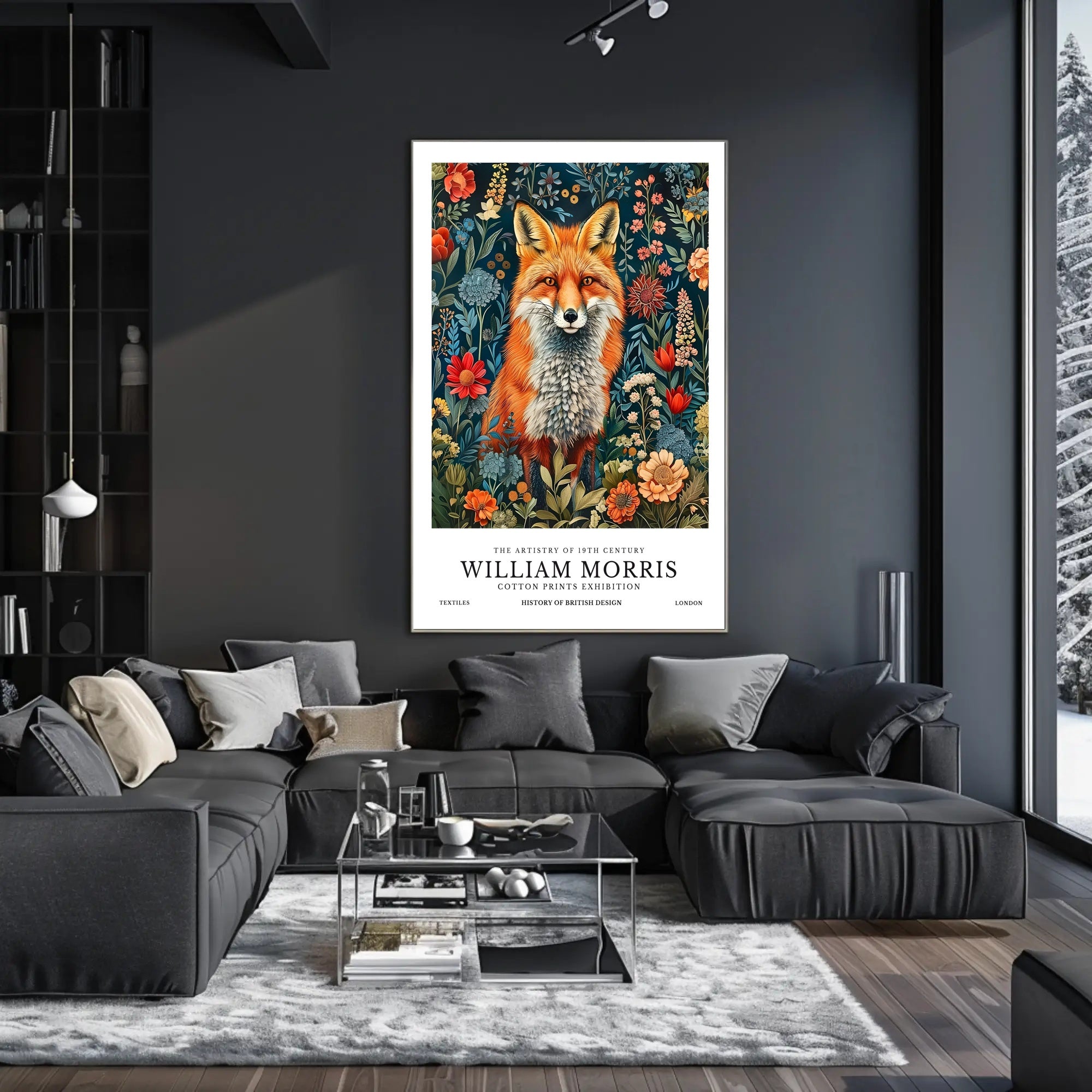 William Morris Nature Art Red Fox Cultural or Heritage Poster