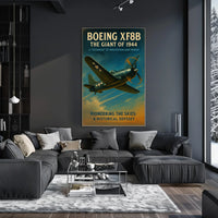Boeing XF8B Vintage Aviation Poster, 1944 Design