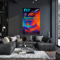 Fly to Death Valley National Park Poster