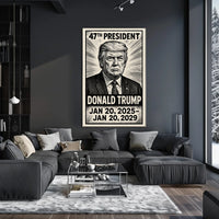 Donald Trump 47th President Poster