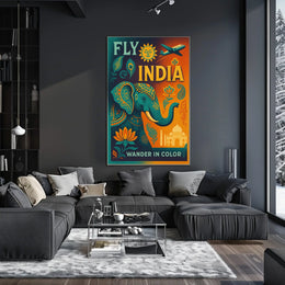 Fly India Wander In Color Poster