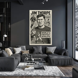 Jim Thorpe A Legendary Athlete Poster
