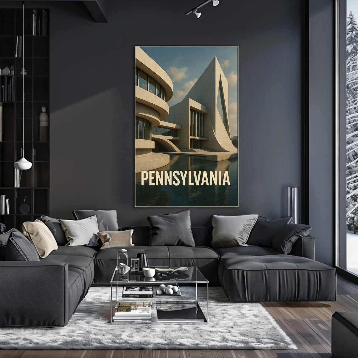 Pennsylvania Architecture Poster