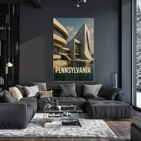Pennsylvania Architecture Poster