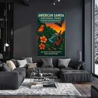 American Samoa Adventure National Park Poster