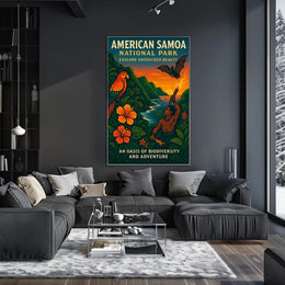 American Samoa Adventure National Park Poster