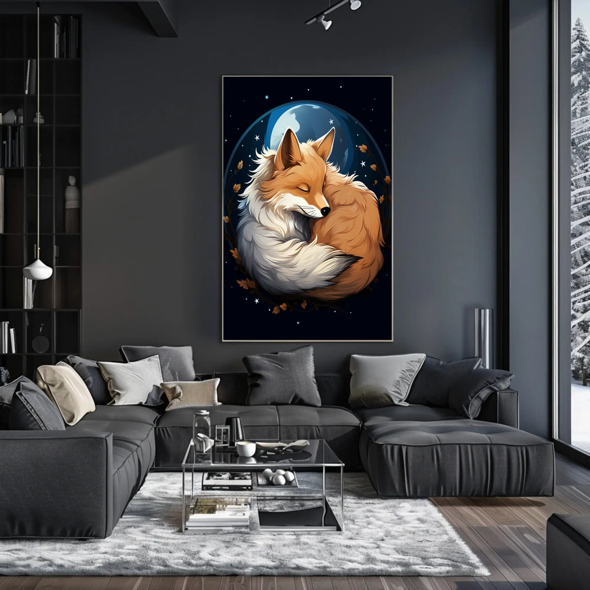 Moonlit Fox Poster