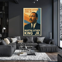 Martin Luther King Jr Tribute Scenic Memorial Decor Poster