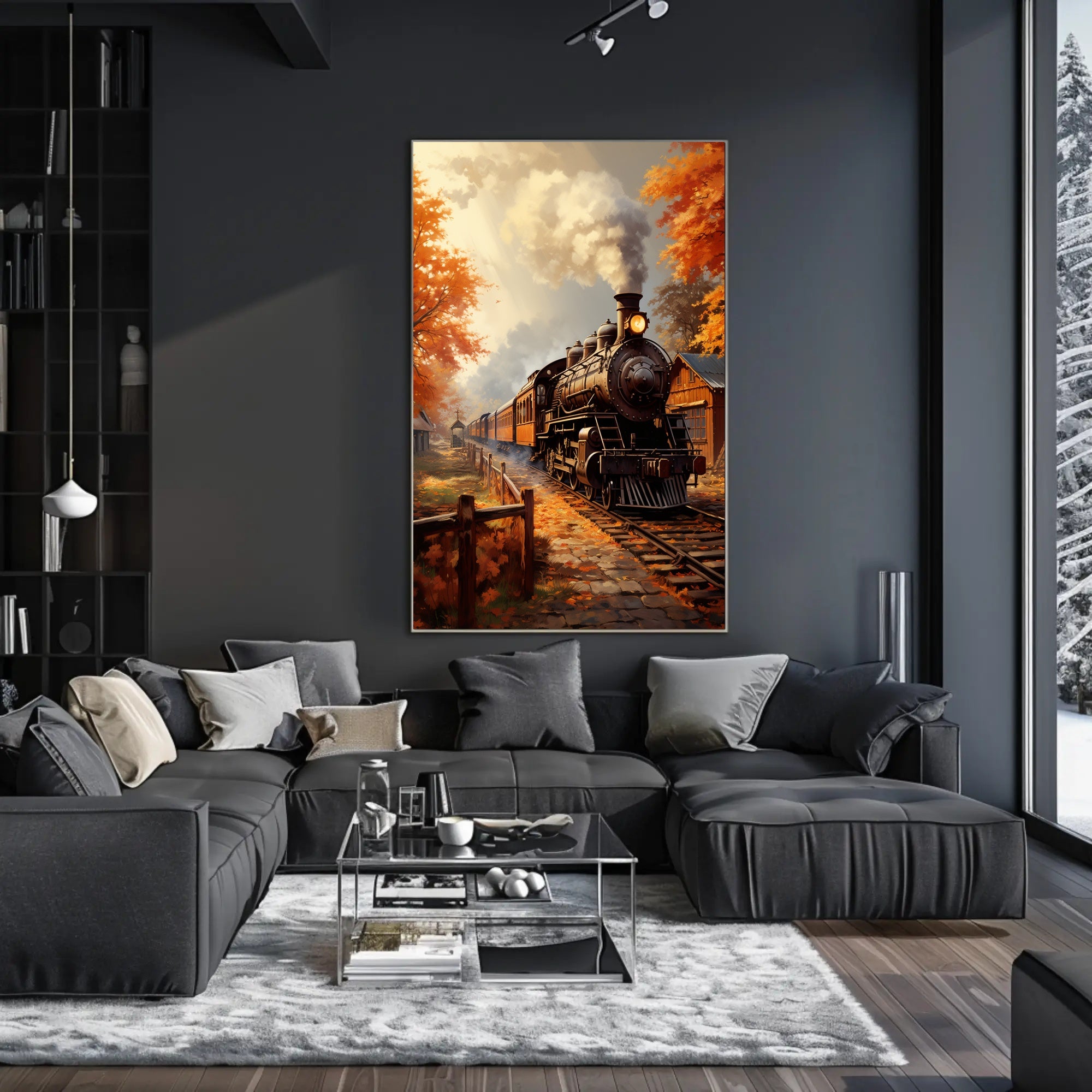 Autumn Steam Journey Poster