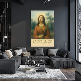 Saint Lucy Feast Day Poster