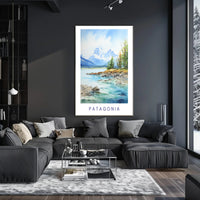 Patagonian Landscape Scenic View National Park Poster PosterGoat
