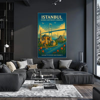 Istanbul Where Continents Embrace Poster