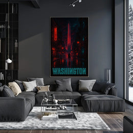 Washington at Night Poster