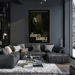 The Jockey's Gamble Noir Vintage Sports Poster
