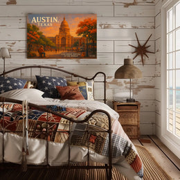 Austin Texas Live Music Capital Poster Art