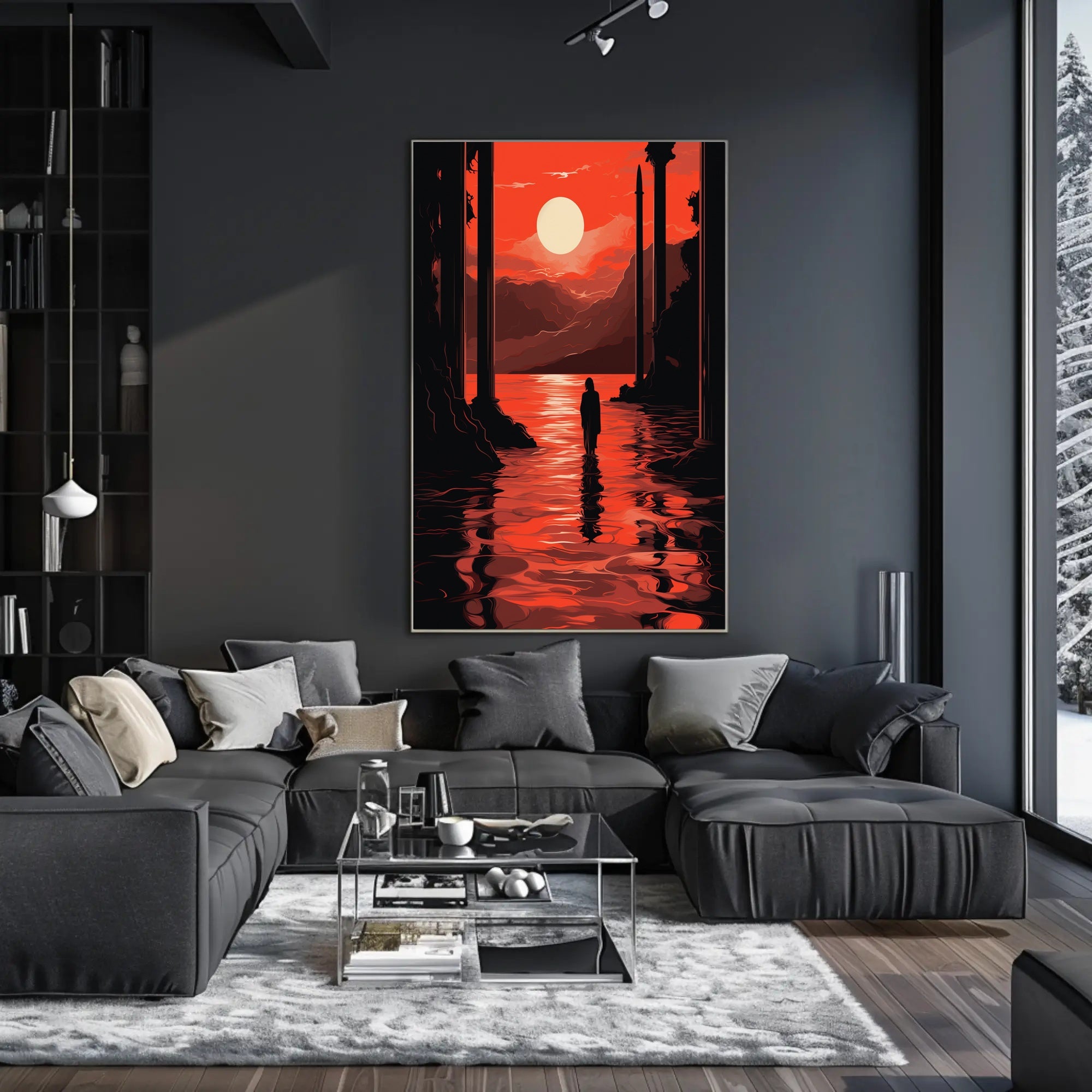 Sunset Reflection Poster