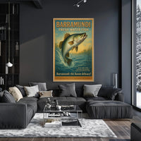 Barramundi Fresh Water Fish Poster