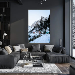 Winter Mountain Retreat Poster