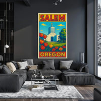 Salem, Oregon A Scenic View Poster