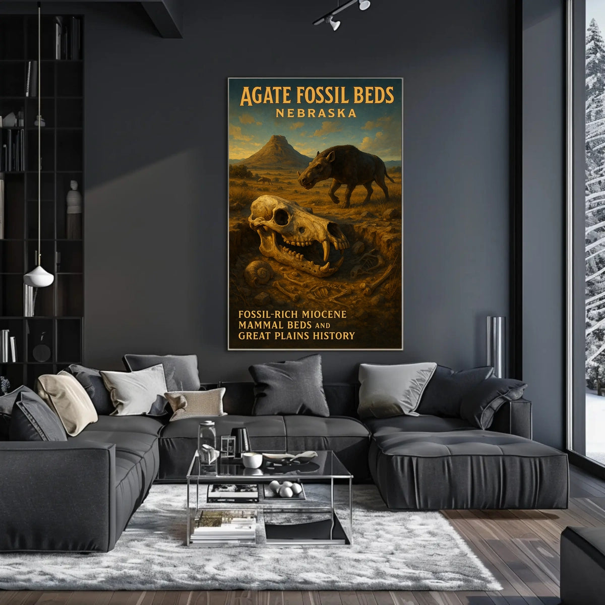Agate Fossil Beds Nebraska Poster