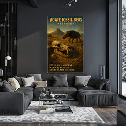 Agate Fossil Beds Nebraska Poster