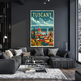 Tuscany Travel Poster