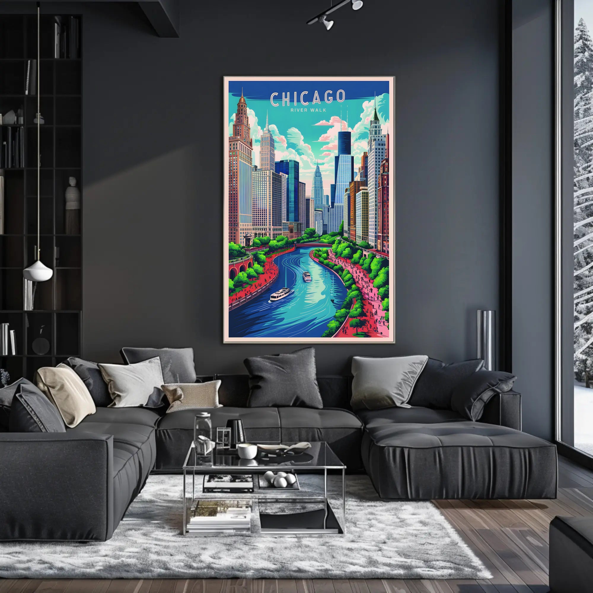 Chicago Riverwalk Poster