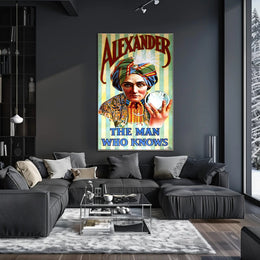 Mystical Psychic Performer Vintage Artistic Pop Culture Poster