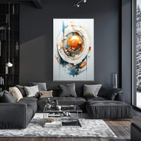 Futuristic Cyberpunk Sci-Fi Mechanical Abstract Art Poster