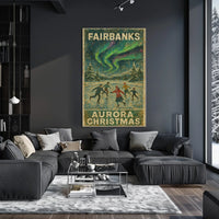 Fairbanks Aurora Christmas Poster