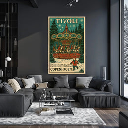 Tivoli Christmas in Copenhagen Poster