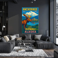 Anchorage And Denali, Alaska Poster