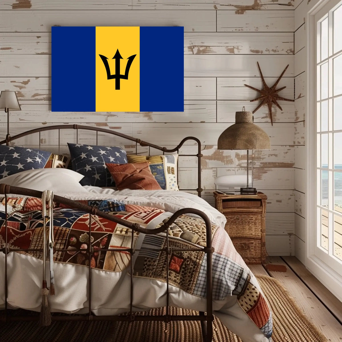 Barbados Flag Poster