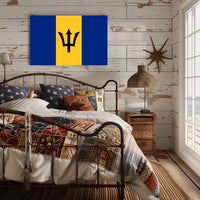 Barbados Flag Poster