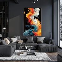 Abstract Color Symphony Abstract Poster