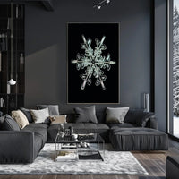 Intricate Snowflake Design Poster