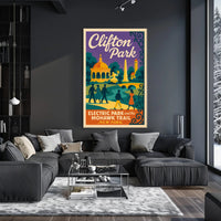 Clifton Park Nostalgia: Vintage Travel Poster