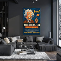 Einstein Relativity Vintage Science Poster