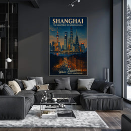 Shanghai The Heartbeat of Modern China Poster
