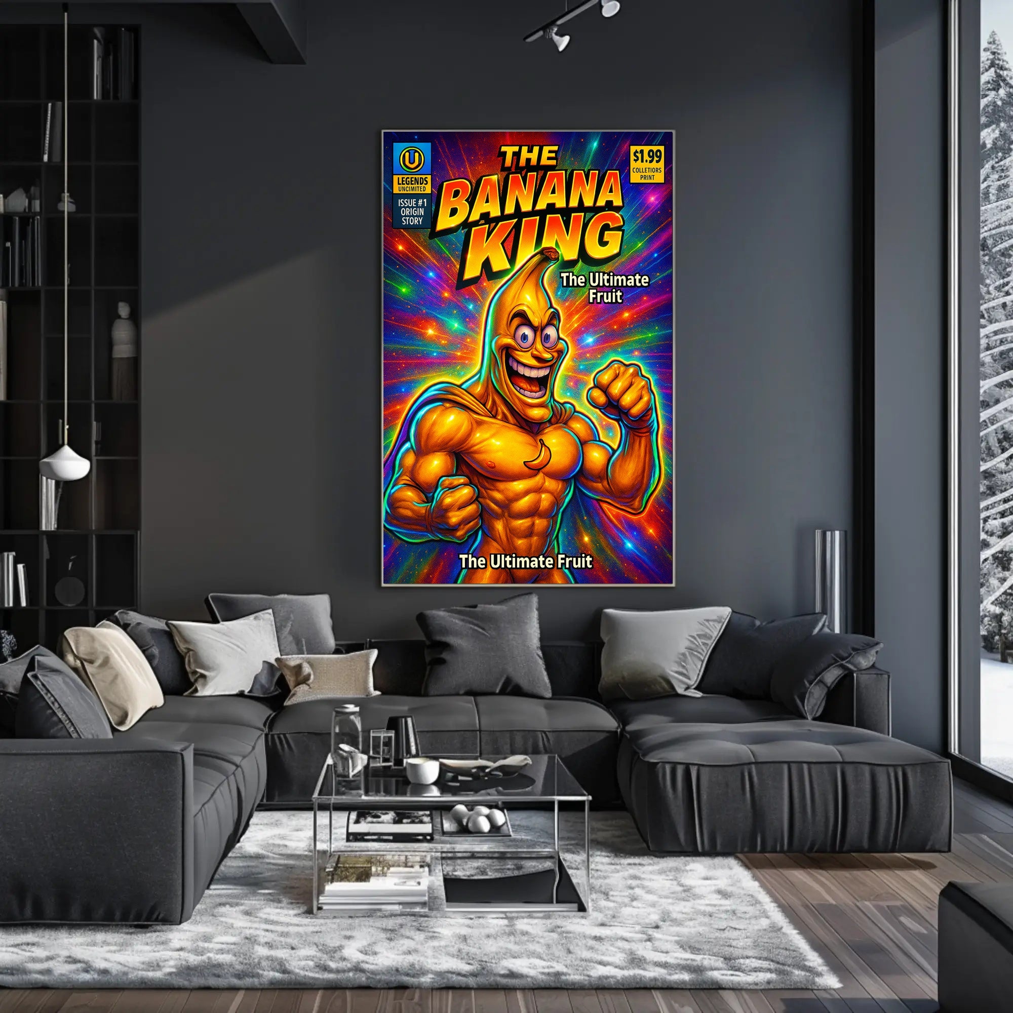 The Banana King Superhero Pop Culture Poster