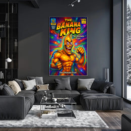 The Banana King Superhero Pop Culture Poster