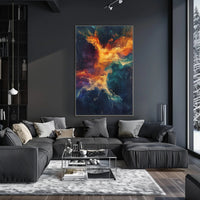 Cosmic Vortex Abstract Ethereal Art Space or Astronomy Poster PosterGoat