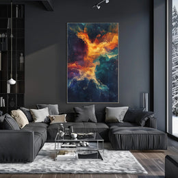 Cosmic Vortex Abstract Ethereal Art Space or Astronomy Poster PosterGoat