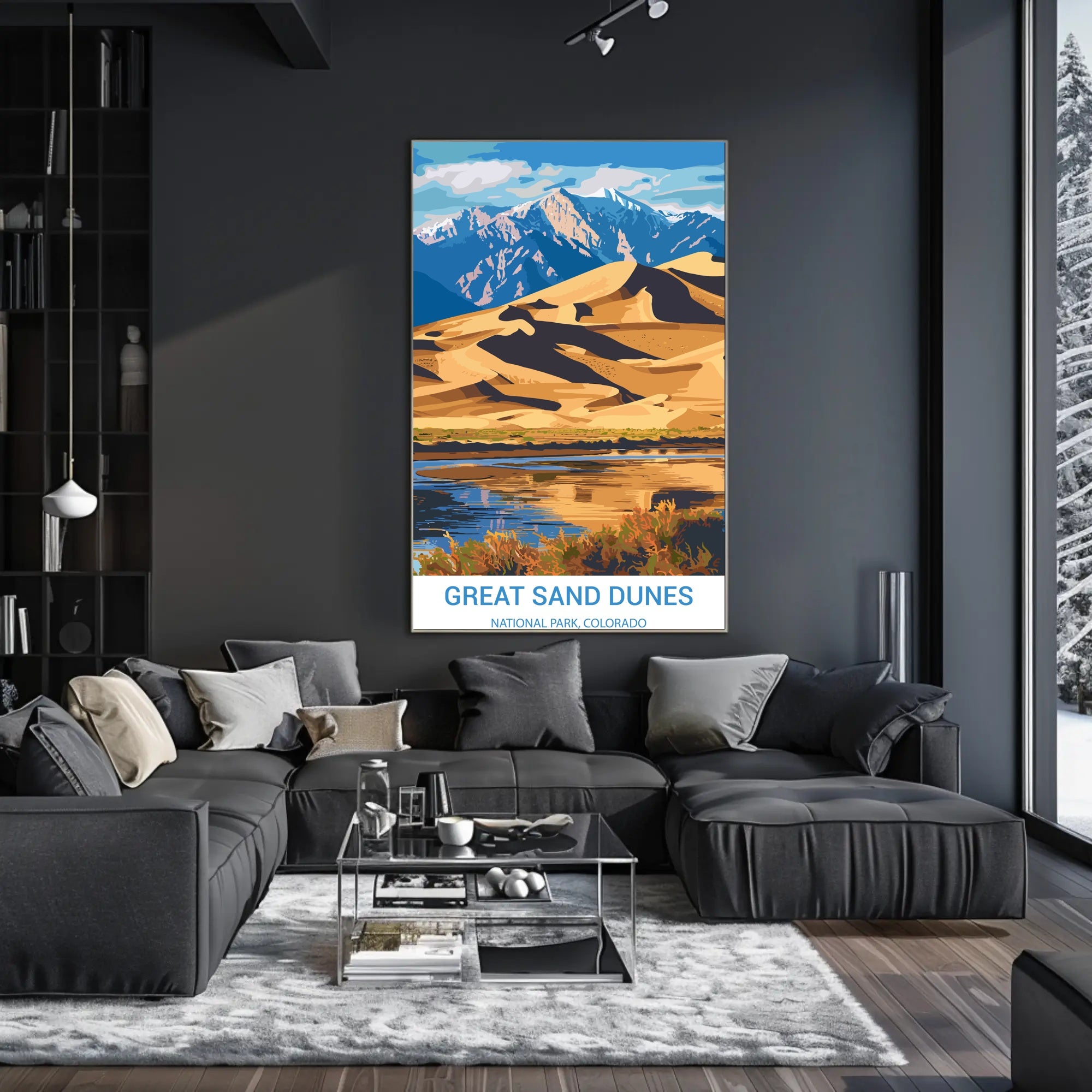 Great Sand Dunes National Park Scenic National Park Poster