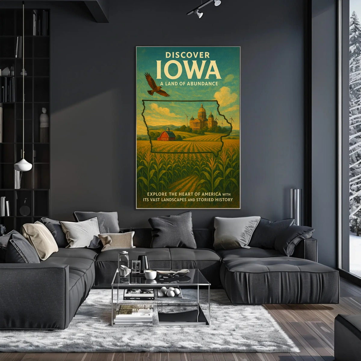 Discover Iowa A Land of Abundance Poster