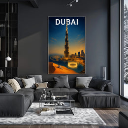 Dubai Skyline Poster