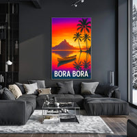 Bora Bora Sunset Poster